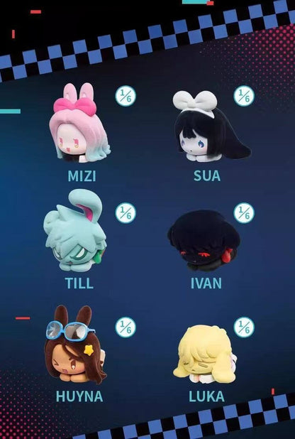 Alien Stage Pet Rabbit Series Blind Box - Flocked Kawaii Chibi Figure - ALNST Ivan Till Mizi Luka Desktop Mascot Toy