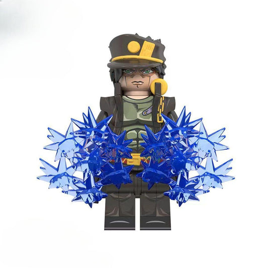 JoJo Anime-Inspired Brick Figures – Jotaro, Jolyne, Giorno, Kakyoin Collectible Building Toy Figure Set