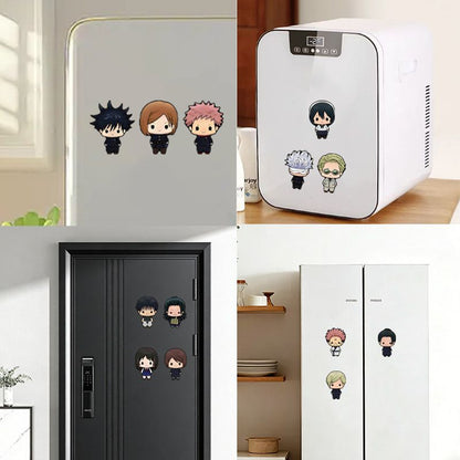 Jujutsu Kaisen Chibi Refrigerator Magnets - Flexible Sorcerer Kitchen Decor