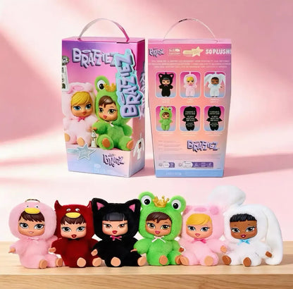 Rumi MGA Bratz "Bratziez" Mystery Plush Blind Box - Iconic Sassy Animal Onesie Stuffed Doll - Collectible Mini Fashion Figure for Y2K Aesthetic & Gift
