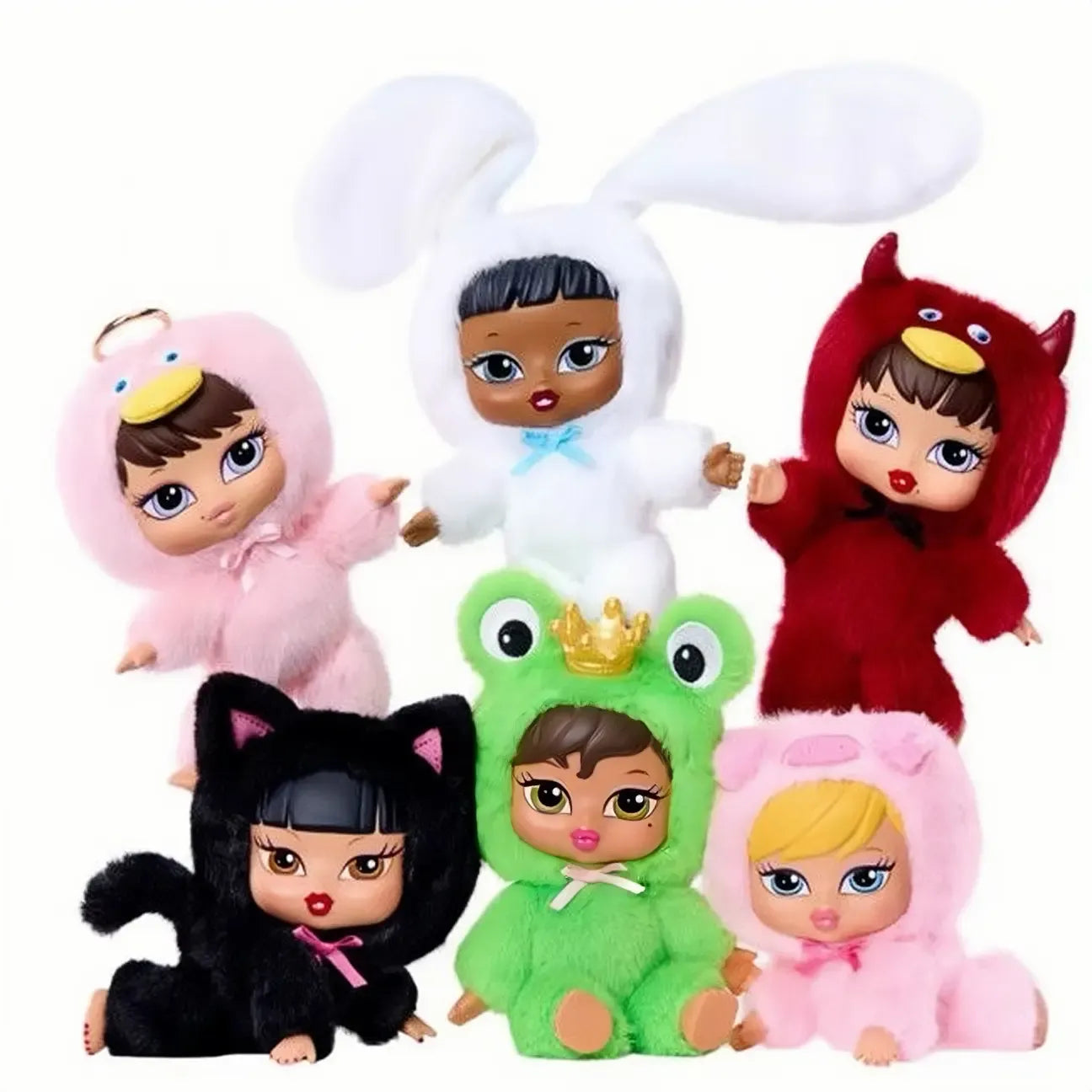 Rumi MGA Bratz "Bratziez" Mystery Plush Blind Box - Iconic Sassy Animal Onesie Stuffed Doll - Collectible Mini Fashion Figure for Y2K Aesthetic & Gift